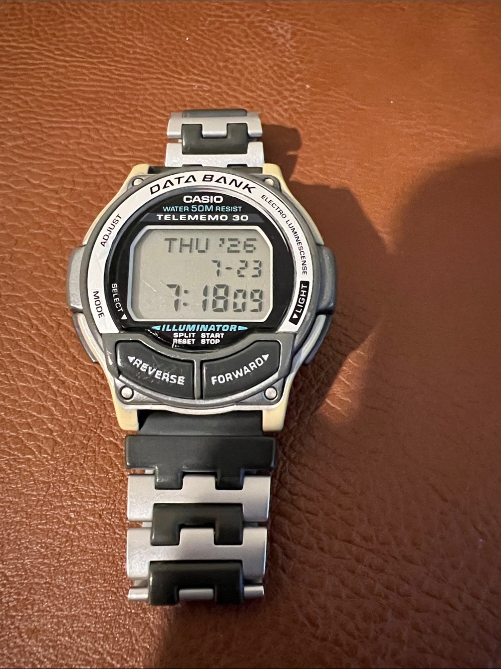 Vintage Casio Data Bank Telememo 30 DB-35H Men’s Digital Watch - New Battery
